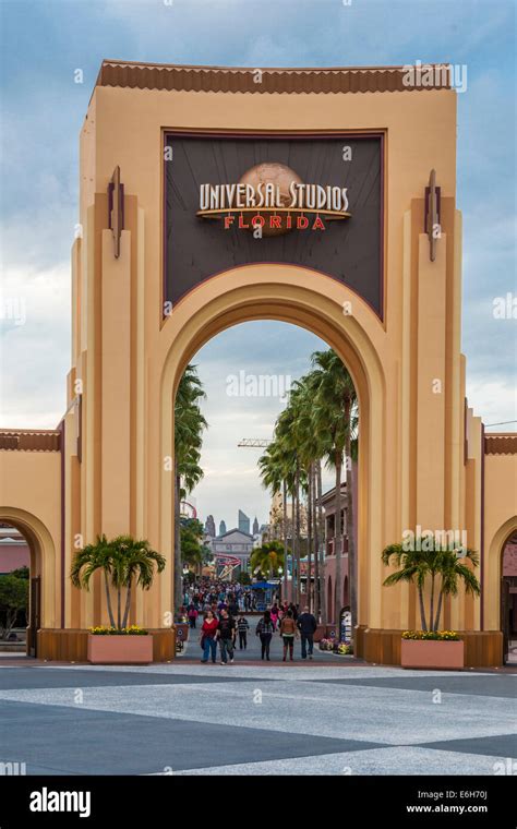 Entrance to Universal Studios theme park in Orlando, Florida Stock Photo - Alamy