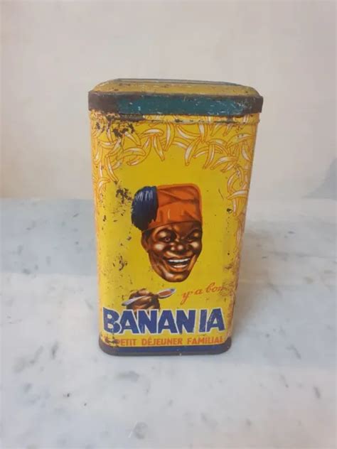 ANCIENNE BOÎTE PUBLICITAIRE en tôle Banania modèle Pâtes EUR 3 00