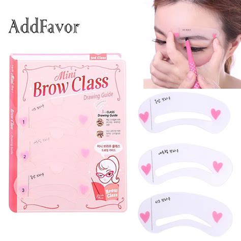 Addfavor 100set Eyebrow Grooming Stencils Eye Brow Eyeliner Shaping