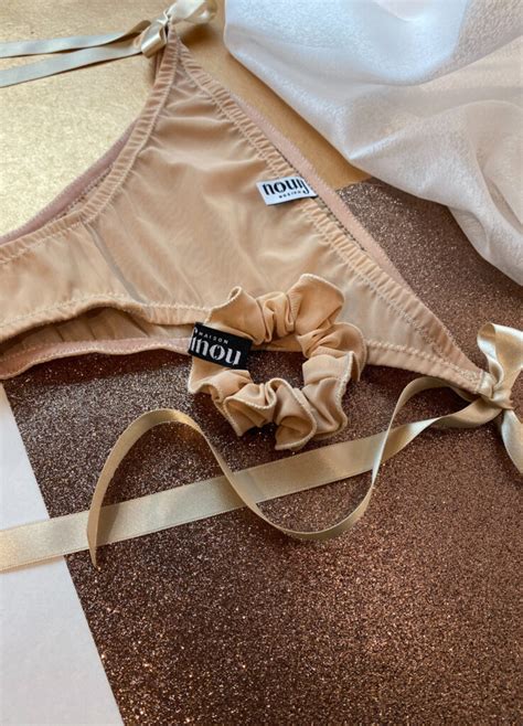 Coffret Culotte Nou E Tulle Stretch Rose Poudr Maison Finou La Lingerie Th Rapie