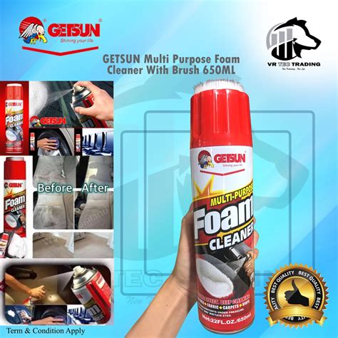 Ready Stock Getsun Multi Purpose Foam Cleaner With Brush Ml