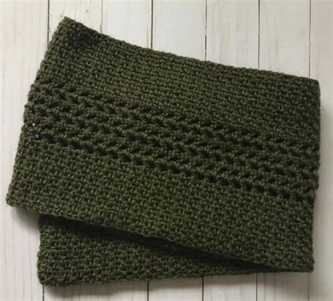 Moss Stitch Scarf » Weave Crochet