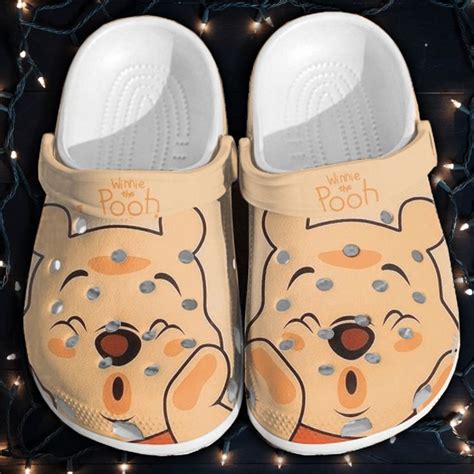 Cute Winnie The Pooh Crocs Crocband Clogs Comfy Footwear Shoes In 2022