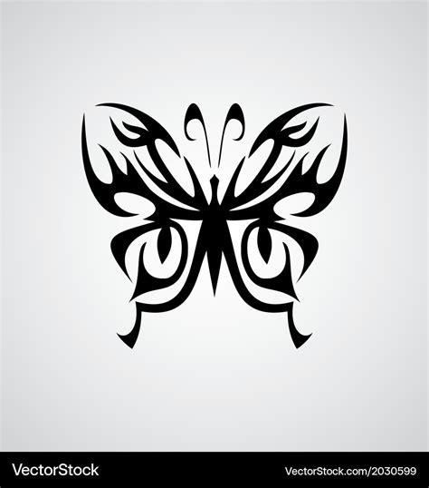 Tribal butterfly Royalty Free Vector Image - VectorStock