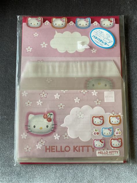 Hello Kitty Letter Set With Stickers • 19 99 In 2024 Letter Set Letter Set Stationary