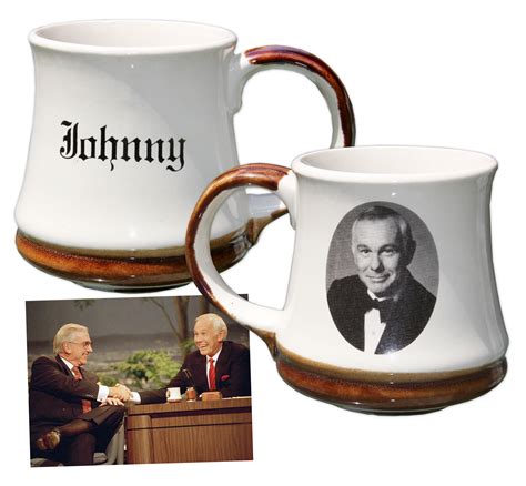 Lot Detail - Johnny Carson Mug Used on His Desk During ''The Tonight