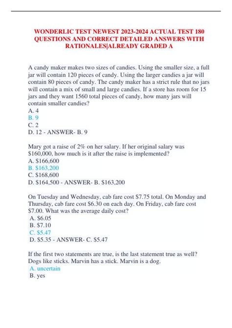 Wonderlic Sle Test At Kaplan College 2