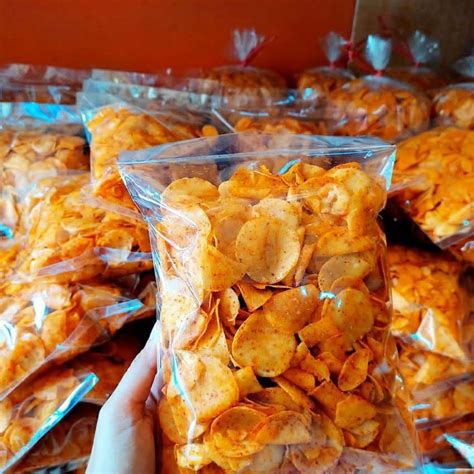 Jual Cimoring Molring Cimol Kering Snack Jajan Cemilan Pedas Asin