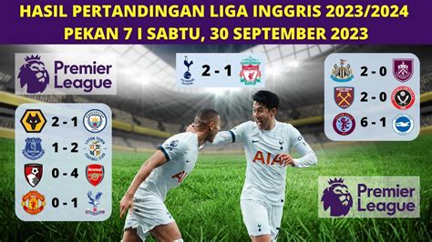 Hasil Liga Inggris Tadi Malam Tottenham Vs Liverpool Klasemen