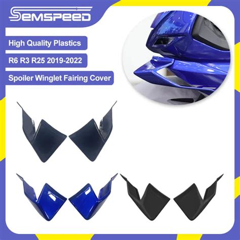 SEMSPEED Motorcycle Windshield Wing Fairing Front Aerodynamic Spoiler