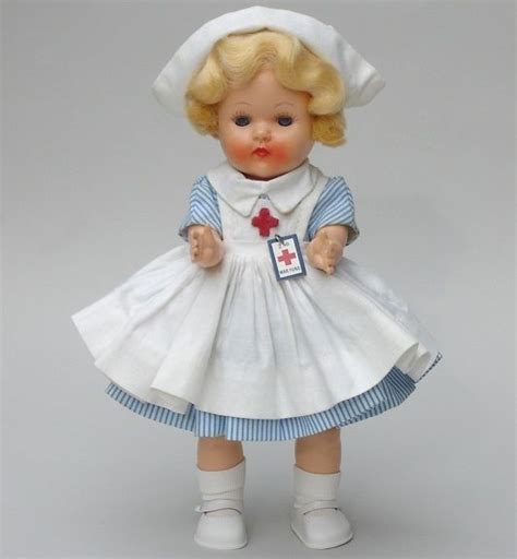 Pristine 1950s Miss Rosebud Nurse Doll Made In England 75 Hp Ginny