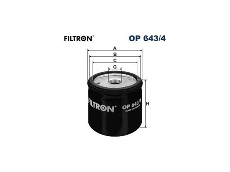 Olejový filter FILTRON OP 643/4 (OP643/4) | COMCO
