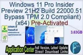 Windows 11 Enterprise 21H2 Build 22000 1335 Non TPM X64 En US Pre