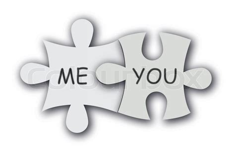 Paper jigsaw puzzle as love symbol ... | Stock vector | Colourbox