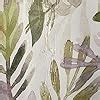 Amazon Estmy Sage Green Leaf Plant Fabric Shower Curtain