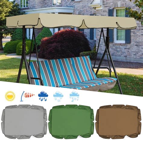 Willstar Swing Canopy Cover Outdoor Replacement Porch Top Cover Garden