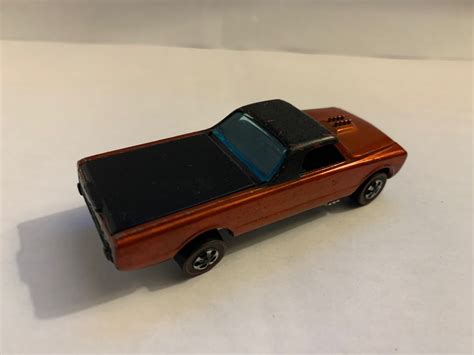 1968 Mattel Hot Wheels Redline Custom Fleetside In Orange Etsy