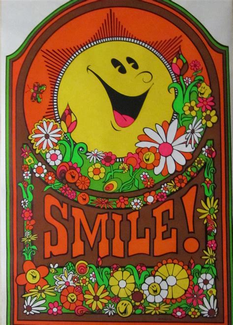 SMILE Poster 1971 Vintage Collectible