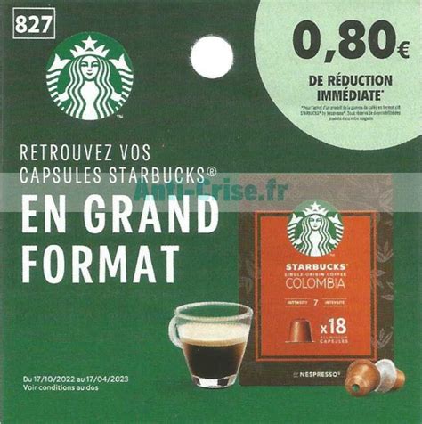 Anti crise fr STARBUCKS 0 8 de réduction jusquau 17 04 2023 Bon