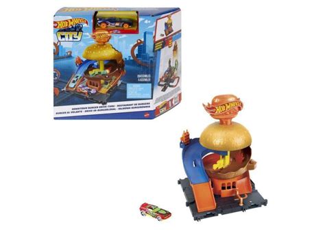 Pista Hot Wheels City Drive Thru Hamburguer Playset Carro Em Promo O No Buscap