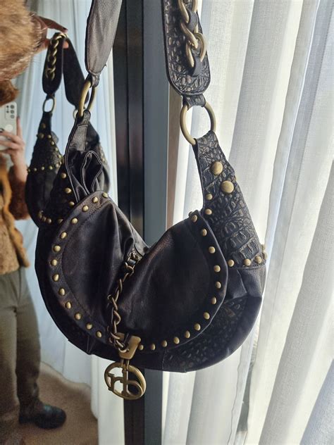 Rocco Barocco Bag / Chunky Gold Details Handbag / Chunky - Etsy