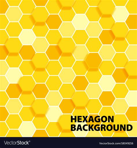 Hexagon Pattern Wallpaper Yellow