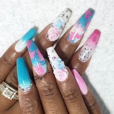 Gender Reveal Nail Colors Ideas Nail Colors Gender Reveal Nails