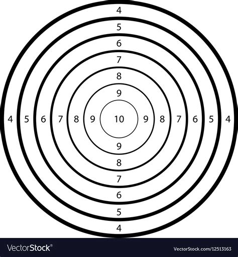 Target For Shooting At A Range Royalty Free Vector Image