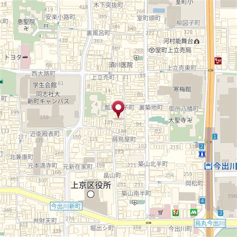 京都府京都市上京区衣棚通上立売下る瓢箪図子町62－2 の地図 Mapfan