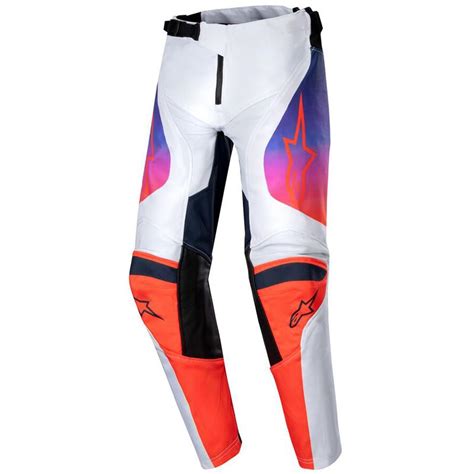 Pantalon Cross YOUTH RACER HOEN PANTS ALPINESTARS Gris Clair Orange