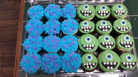 Amys Crazy Cakes Monster Inc Mike And Sully Cupcakes Sully