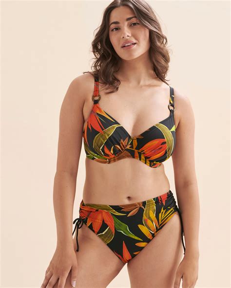 Fantasie Pichola Dd E F Cup Full Coverage Bikini Top Tropical Leaves