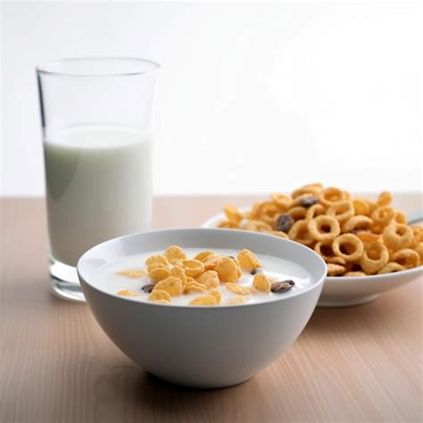 Premium AI Image | Milk and Cereal