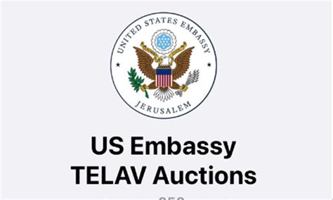 The Embassy Of The United States Will Hold A Live Auction U S Embassy In Israel