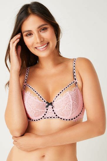 Victorias Secret Angel Pink Lace Unlined Balcony Bra Victorias