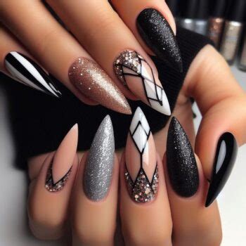 Popular Nude Nail Designs With Glitter Trending In