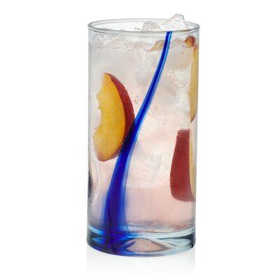 Libbey Blue Ribbon Impressions Piece Tumbler And Rocks Glass Set