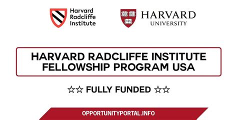 Harvard Radcliffe Institute Scholarships In Usa 2025 Fully Funded