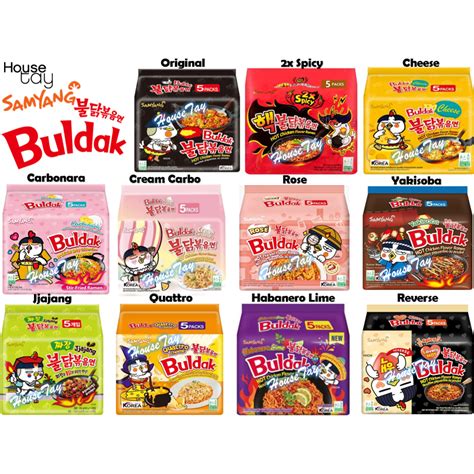 Samyang Hot Chicken Ramen Assorted Halal 5 Packs Shopee Singapore
