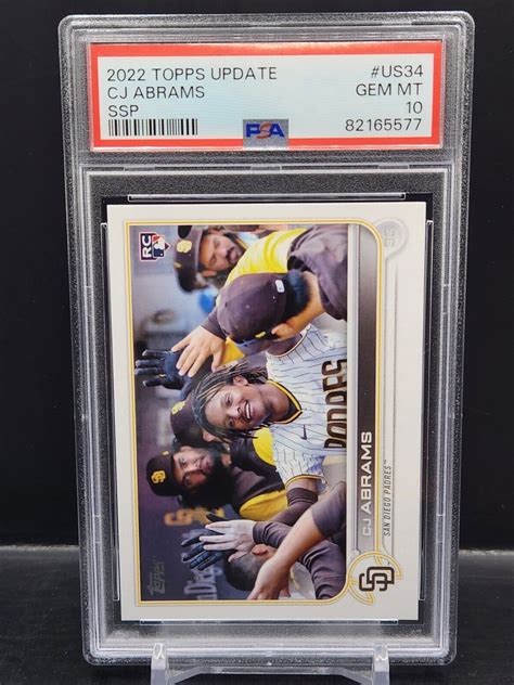 Cj Abrams Topps Update Us Ssp Variation Psa Price Guide