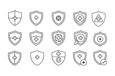 Premium Vector Security Shield Vector Set Icon Templates For Protection And Safety