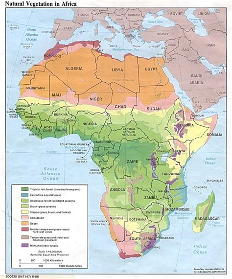 African Plains Map