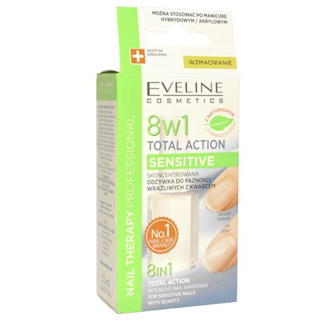 EVELINE Nail Total Action 8 In 1 Sensitive 12ml - Zaza Cosmetics