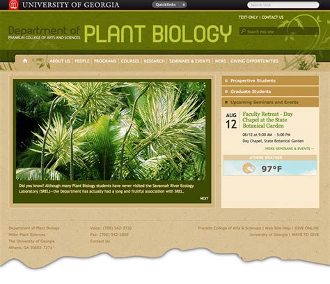 Plant biology debuts new website - UGA Today