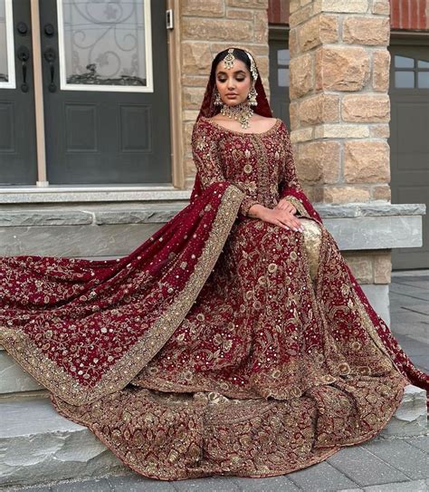 Baraat Bride Dress Inspo In 2024 Red Bridal Dress Asian Bridal