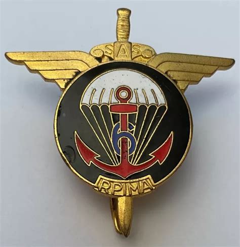 6° RÉgiment Parachutiste Infanterie Marine Arémail B L208pa Eur 25