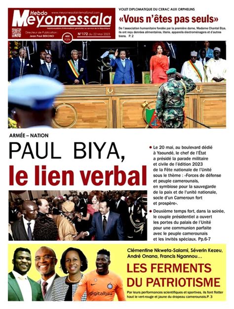 Meyomessala Hebdo Du Mai Meyomessala International