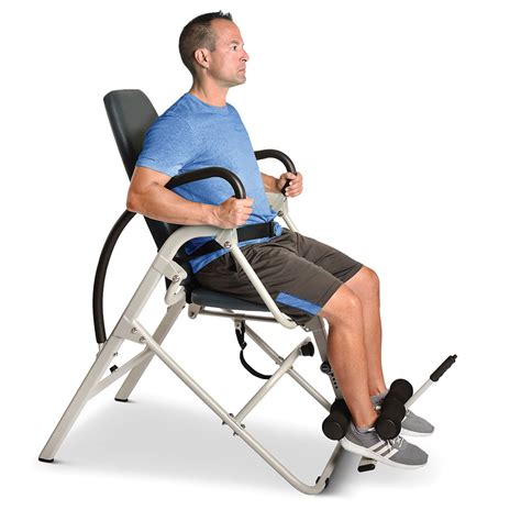 The Easiest Use Inversion Chair Hammacher Schlemmer