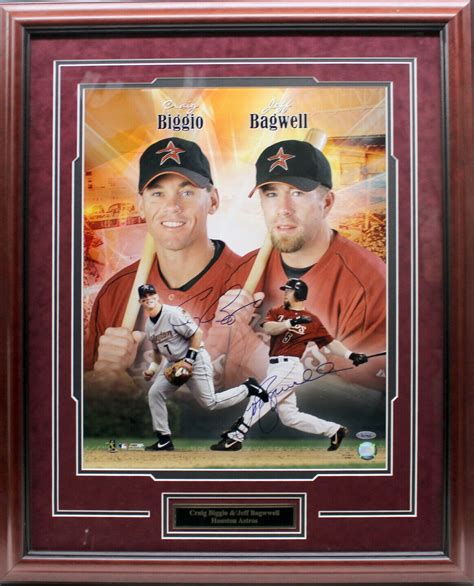 Craig Biggio Autographed Signed Jeff Bagwell Autographed 16x20 Framed