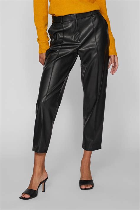 Pantalon Efecto Piel Vidagmar Negro Color Negro Talla